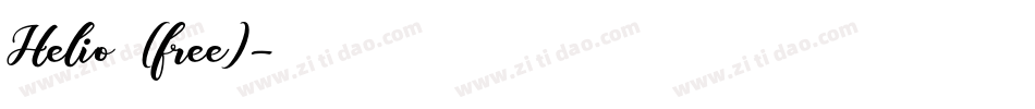 Helio (free)字体转换
